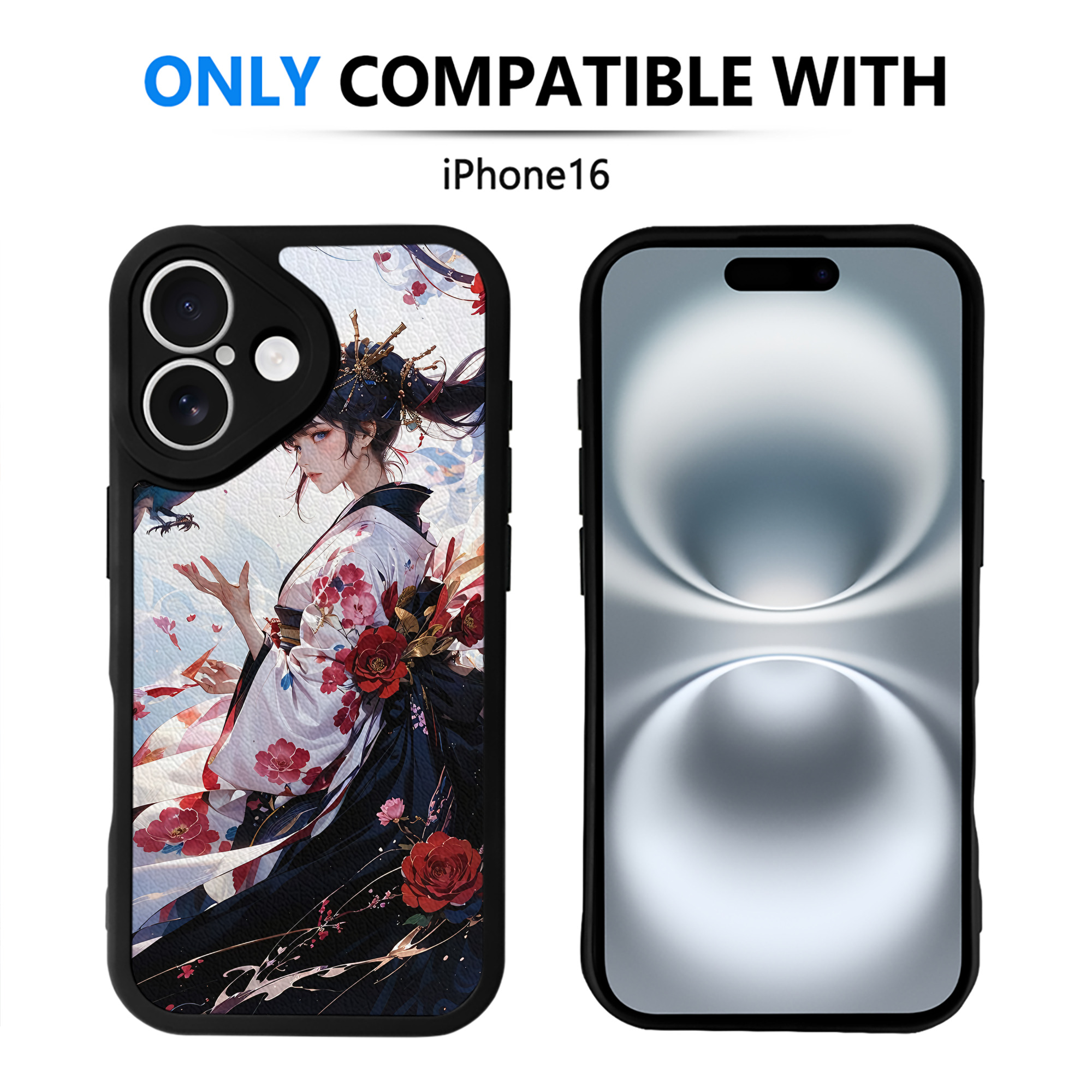 （画像用） 刀剣乱舞 Touken Ranbu 【iPhone 16シリーズ対応】シリコンスマホケース（レザー調） 材質：シリコン